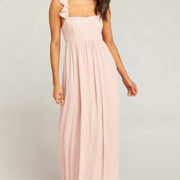 June Maxi Dusty Blush Grad Wedding Bridesmaid - Picture 3 of 6